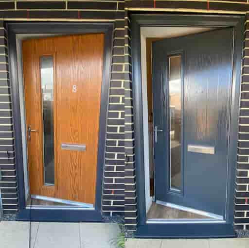 Front Door Spray Painting Newcastle Before & After Front Door Spray Painting Newcastle