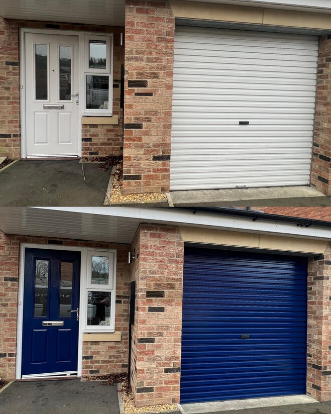Front Door Spray Painting Newcastle Before & After Front Door Spray Painting Newcastle